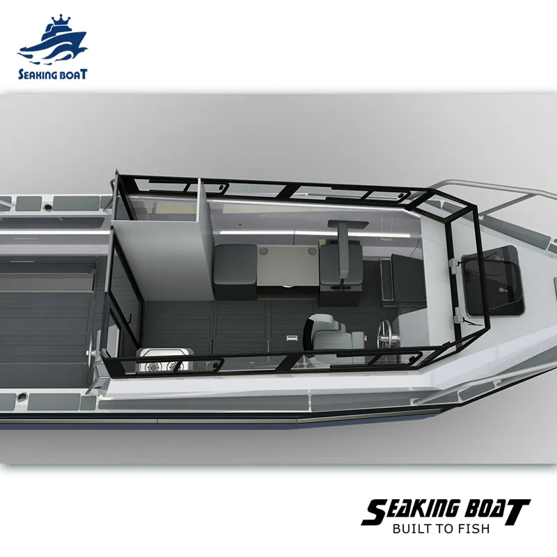 9m 30FT China Factory Aluminum Fully Welded Cabin Fishing Boat Speed Sport Boat Yacht for Sale