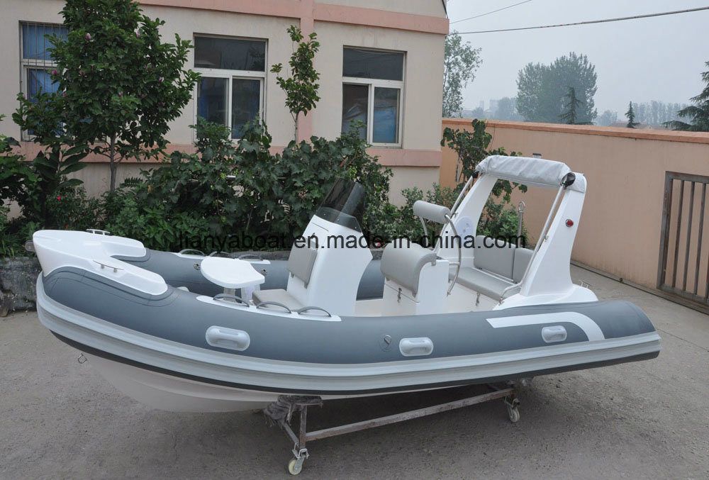 Liya 17FT Rib Boat Rigid Fiberglass Full Inflatable Boat