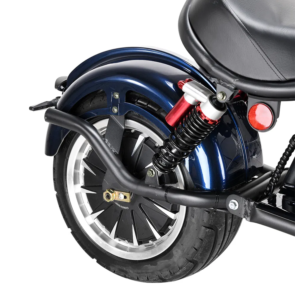 EU EEC Approved 2000W 12ah Fat Tire 2 Wheel Electrical Motorcycle Electric Scooter Citycoco