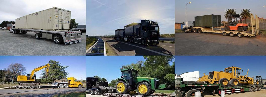 Chinese Manufacturer 3 4 Axle 40t 60t Flat Bed Container Semi Truck Trailer Flatbed Container Semi Trailer for Africa