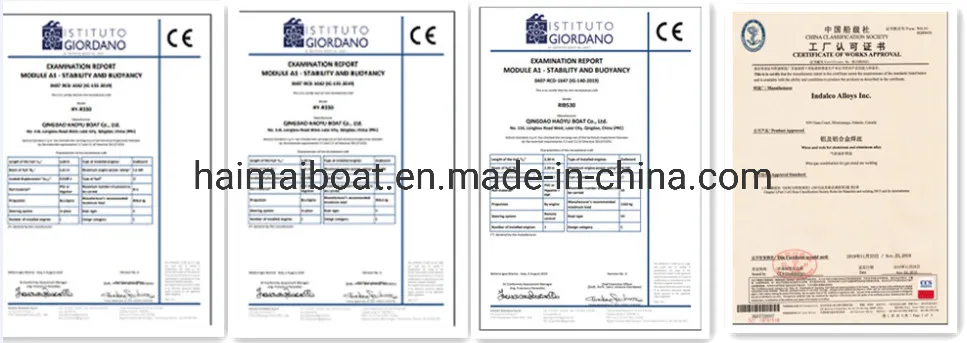 10.8feet 3.3m Aluminum Rigid Hull Inflatable Boat with Orca Hypalon Heytex Miller PVC Tube Sea Fishing Boat Sport Boat Motor Boat Pneumatic Boat for Sale