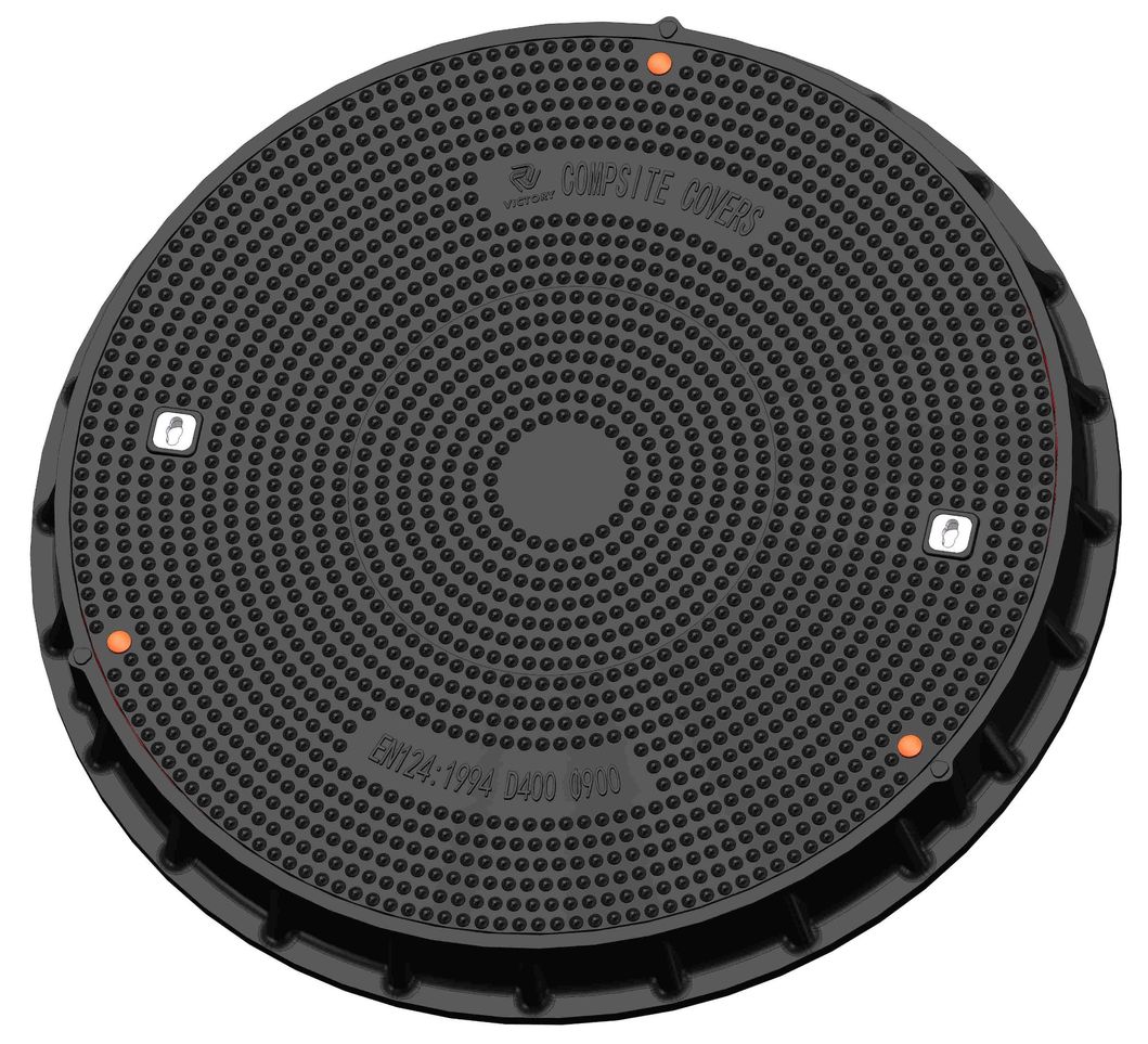 High Quality SMC Composite Waterproof Manhole Cover Frame FRP GRP Fiberglass Double Seal Lockable Round Manhole Cover Plastic Resin Anti UV Lock Manhole Cover