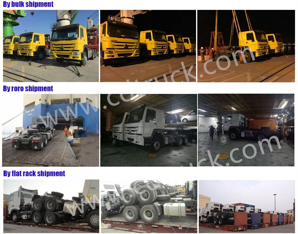 Double Cabin Diff HOWO 25-40tons 371HP 420HP Prime Mover Tractor Truck Head