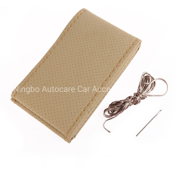 PU Leather DIY Sewing Steering Wheel Cover Cheap Price PU Leather DIY Sewing Steering Wheel Cover