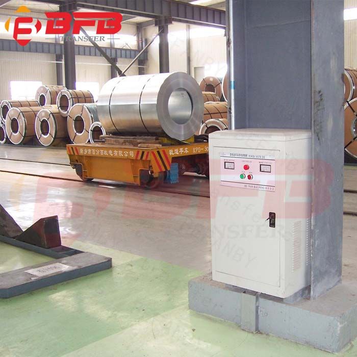 Industry Use Steel Coil Railway Flat Cart for Production Line on Rails