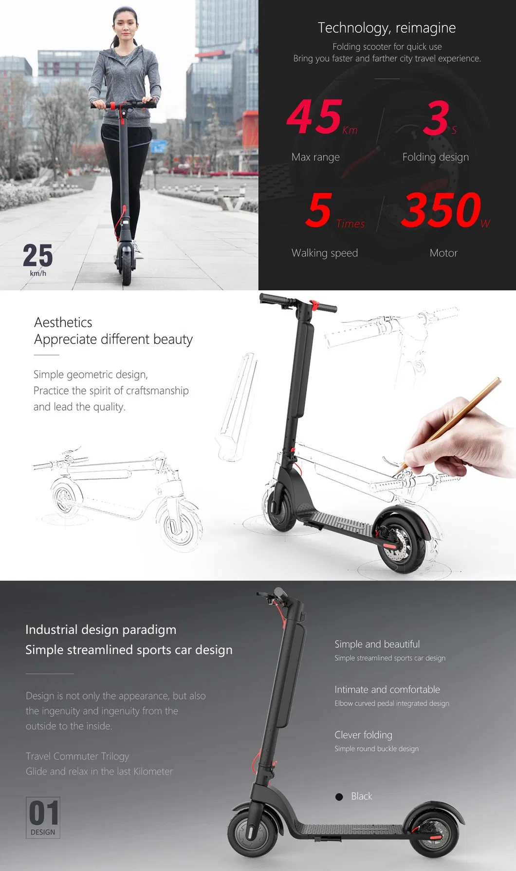 Hot Sale Electric Scooters Drop Shipping/Popular E Scooter Electrico for Adult 2000W 150kg Load Electric Scooter with Seat for Kids