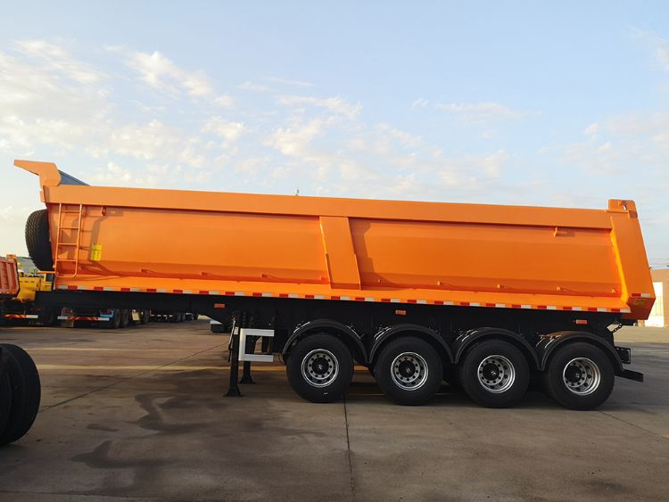 4-Axles Dump Trailer U Type 60 Tons 80 Tons Tipper Semi Trailer