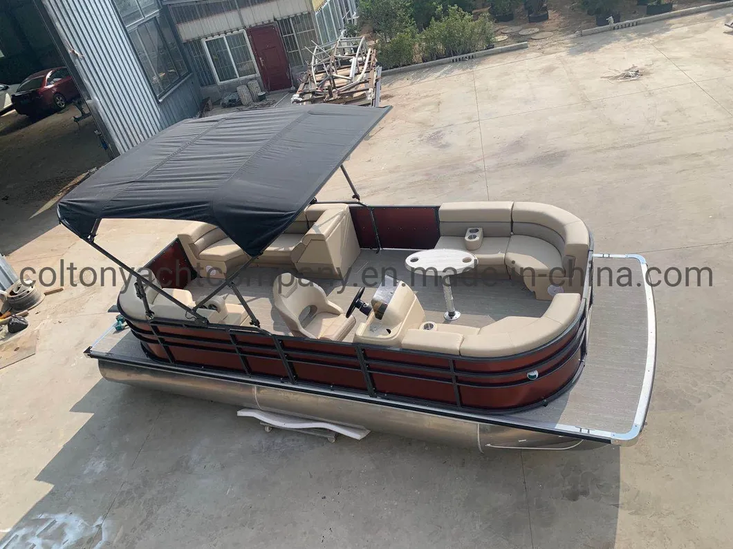 2021 Luxury Aluminum Pontoon Boats for Party and Family for Sale