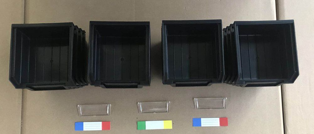 Pegboard Bin Kit for Small Parts, Back Hanging Pegbord Storage Bin