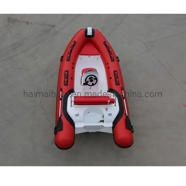 14FT 4.3m Rigid Fiberglass Boat PVC or Hypalon Boat Rigid Inflatable Boat