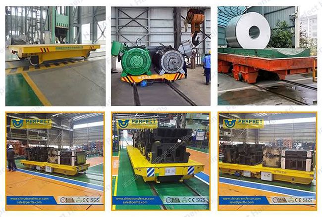 Factory Heavy Material Transport by Battery Rail Car