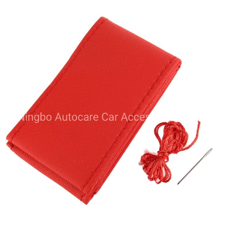 PU Leather Sewing Steering Wheel Cover Cheap Price DIY Sewing Steering Wheel Cover