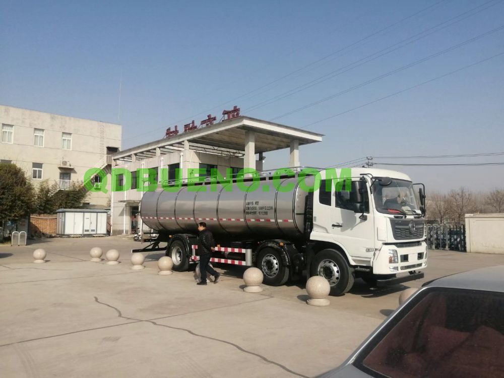 Customized 3 Axles 25 Tons Milk Tank Trailer for Isuzu Hino Renault Volvo Truck