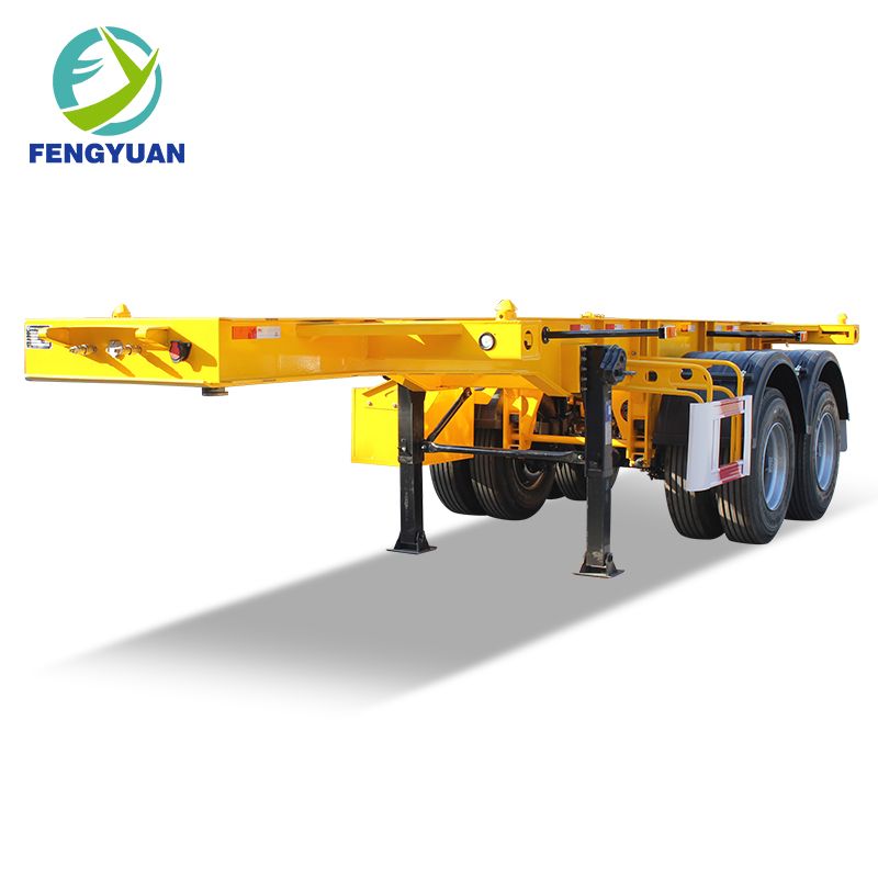 Fengyuan Brand 2 Axle Skeleton Container Chassis/20FT Container Semi Trailer with Good Price