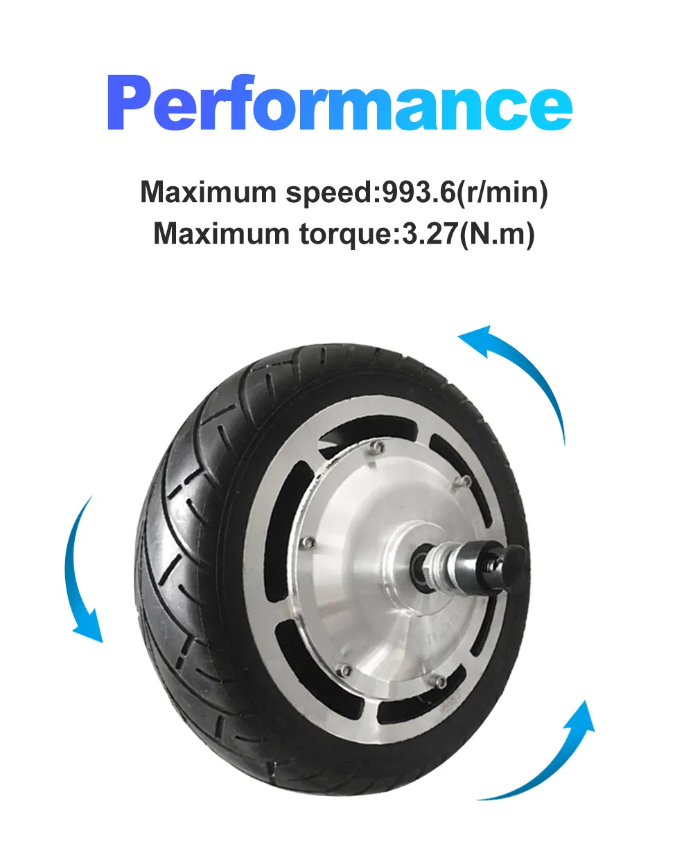 Lunyee 9.5 Inch Smart Parallel Car 24V 350W Wheel Hub Motor Geared