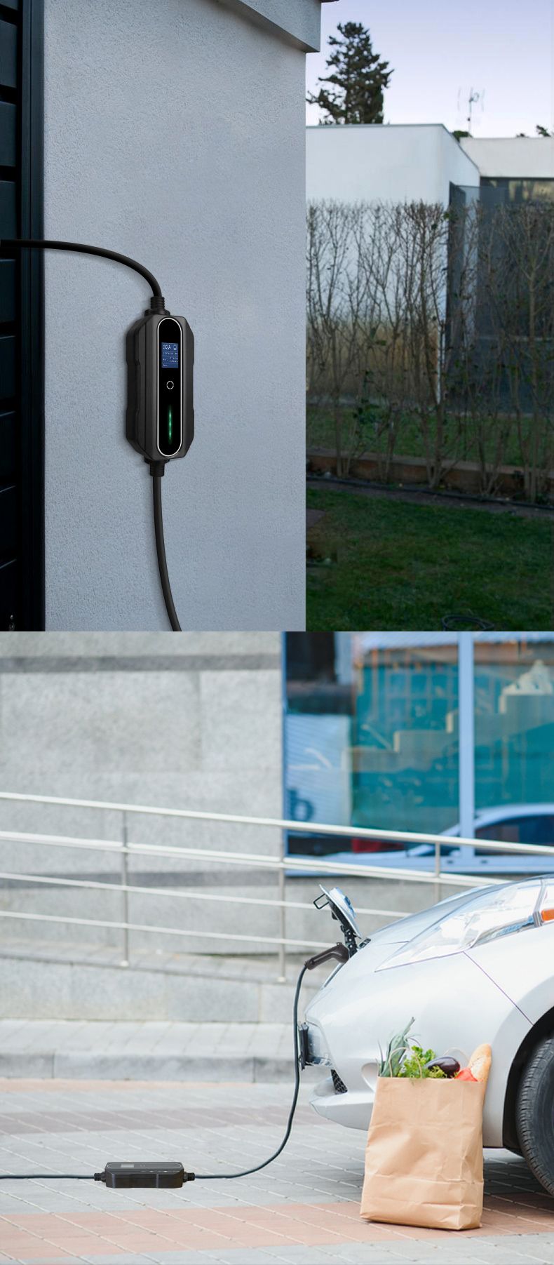 Berserk Adjustable LCD with Screen Mode2 Type2 10-32A 250V Portable Home Charger