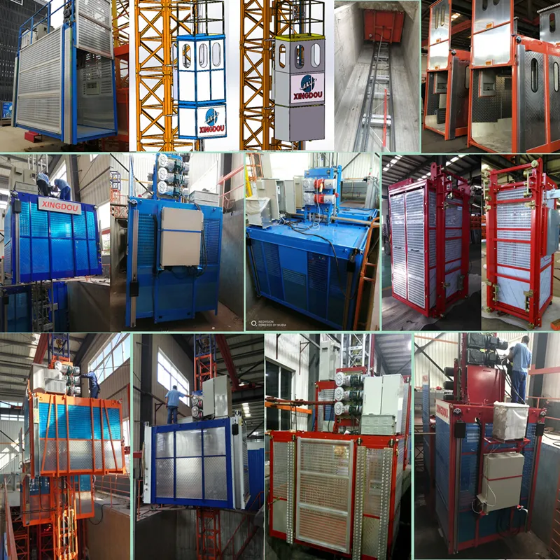 Ce Approved High-Rise Building Construction Hoist with Frequency Inverter for Passenger Materials