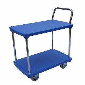 Two Shelves Plastic Platform Trolley PP2/200