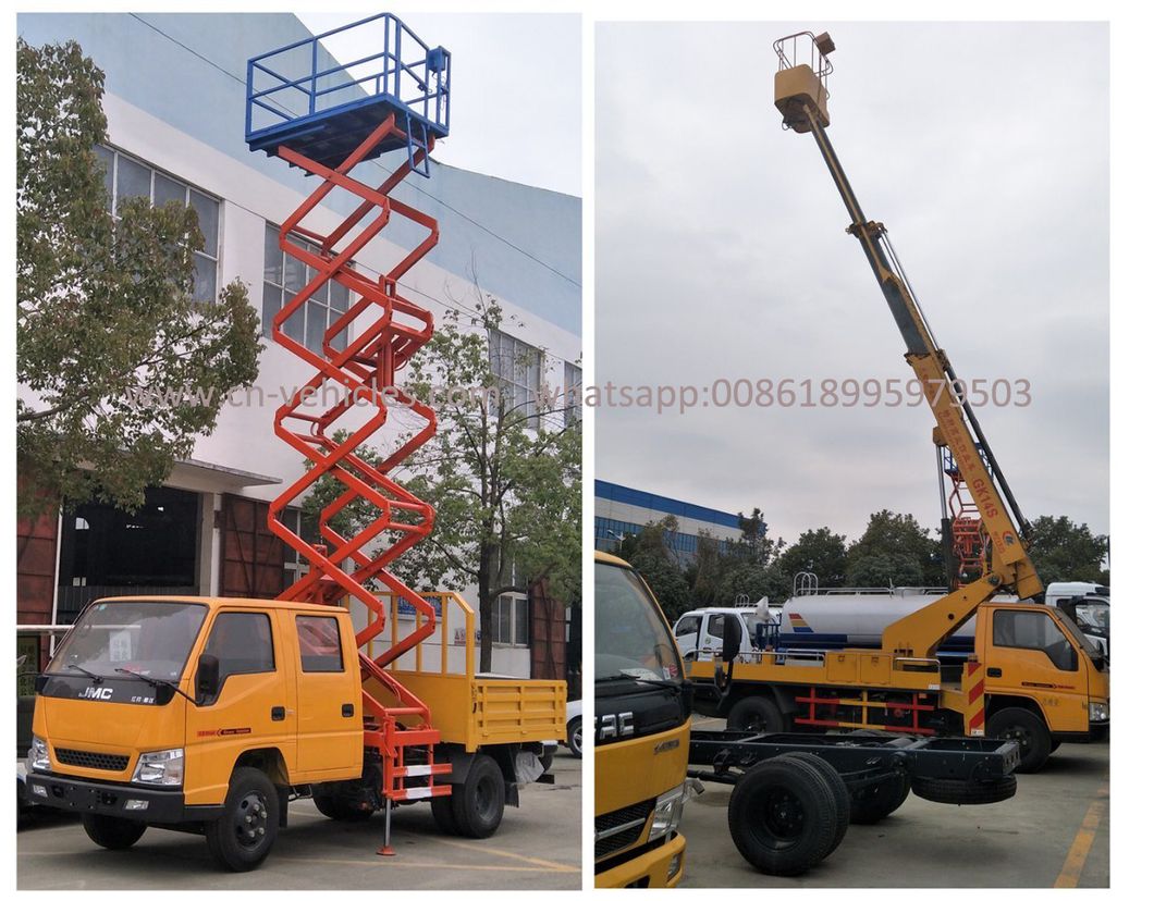 Isuzu 18m 16m 4X2 Aerial Working Truck with Telescopic Boom High Lifting Platform