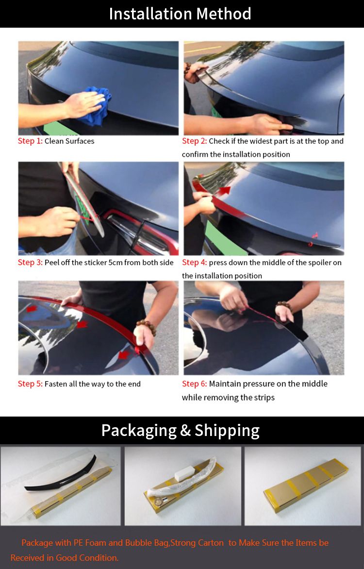 Auto Spoiler for Tesla Model S in R Type