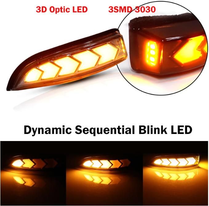 Rearview Mirror Indicator Lamp Dynamic LED Turn Signal Light for Camry 50 of 2014 Toyota Spade