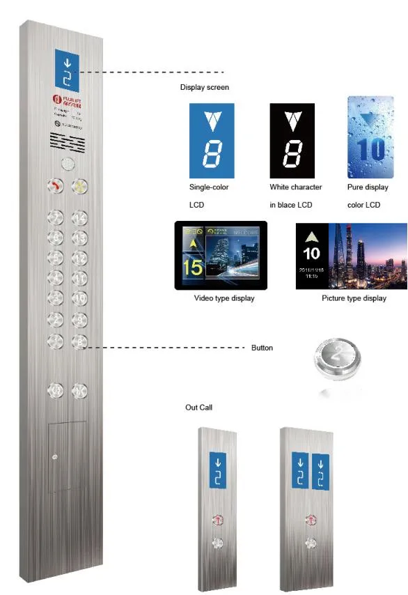 China Cheap FUJI Elevator Touchless Button Passenger Monarch 300 Elevator Lift Parts Cop Supplier