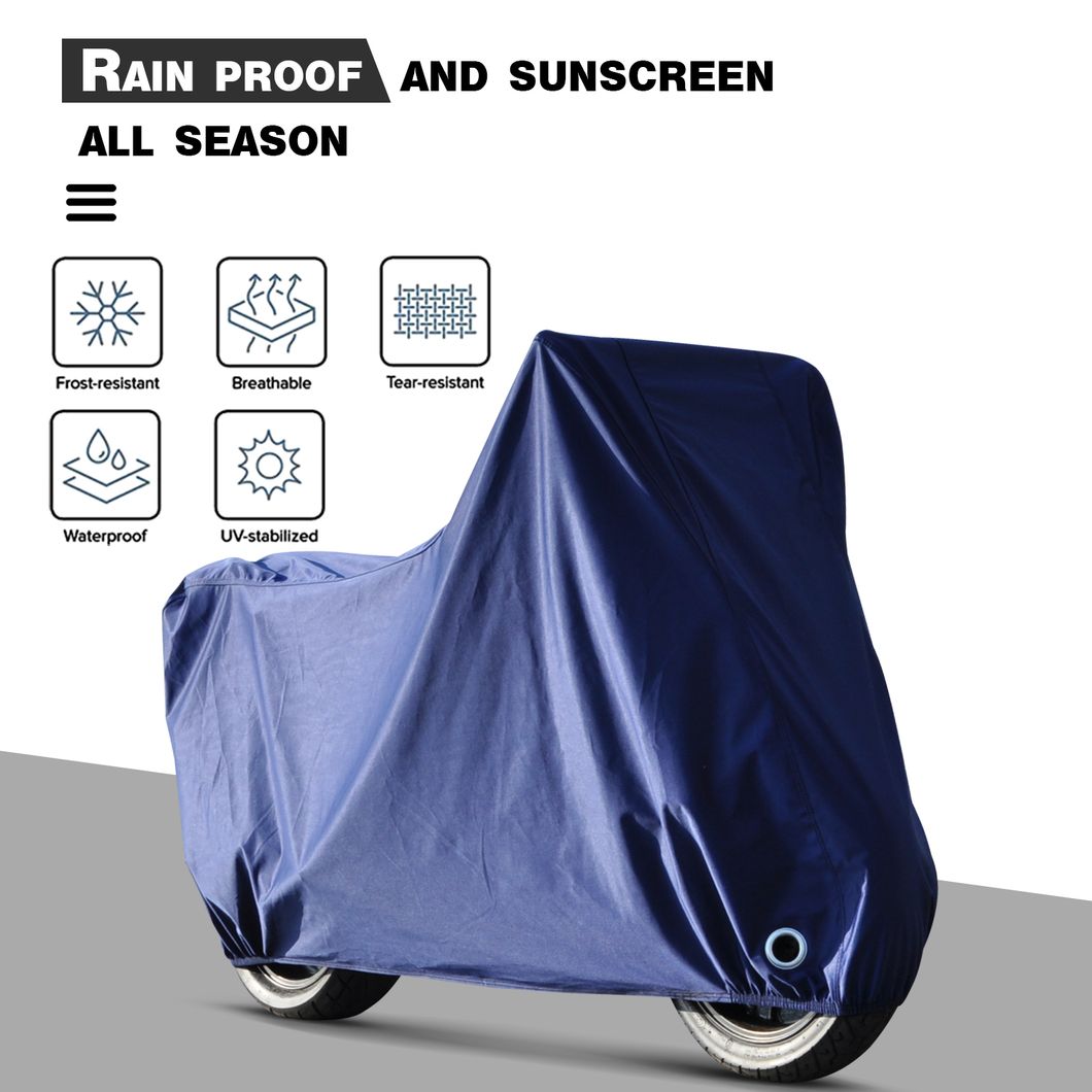 Heavy Duty Fleece Protection Water-Proof Outdoor Motorcycle Cover OEM Logo