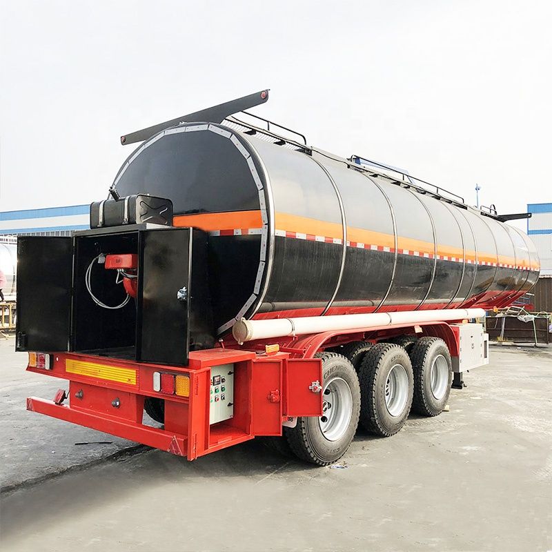 China Manufacturer Road Petroleum Asphalt Bitumen Liquid Tanker Semi Trailer for Sale in Guinea