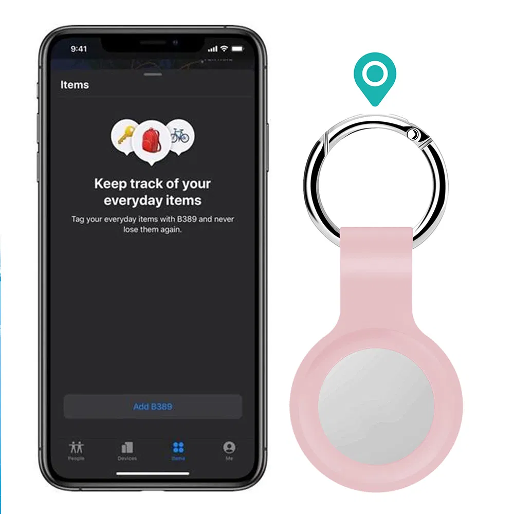 for Apple Airtag Silicone Case Protective Cover Waterproof Airtag Keychain Case for Apple Airtag Tracker