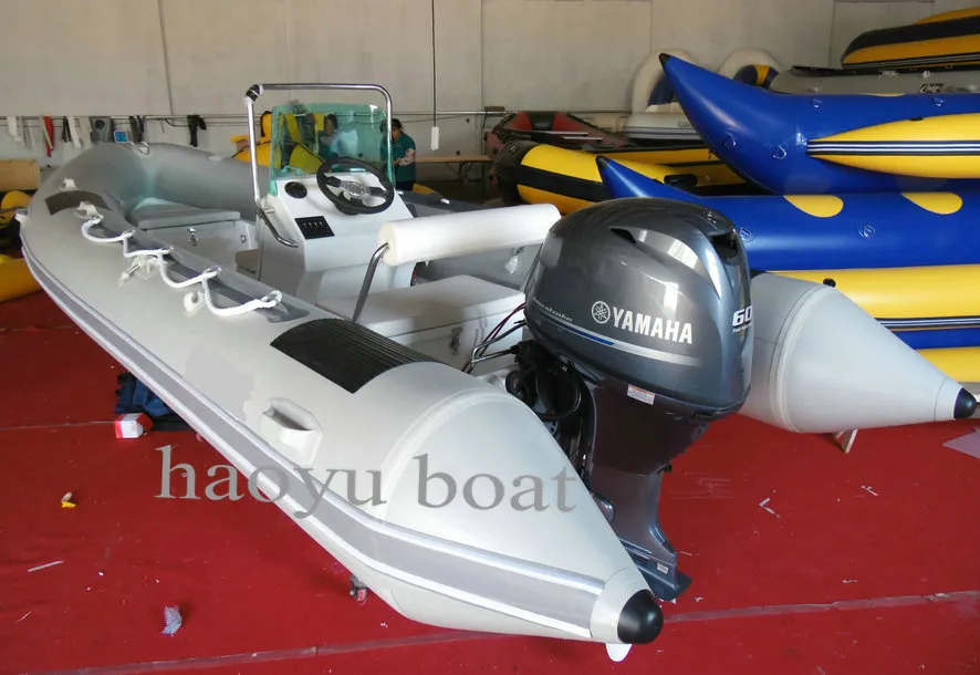 17feet Outboard Motor Boat Rib Boat 5.3m Inflatable Boat Rigid Hull Boat Fishing Boat