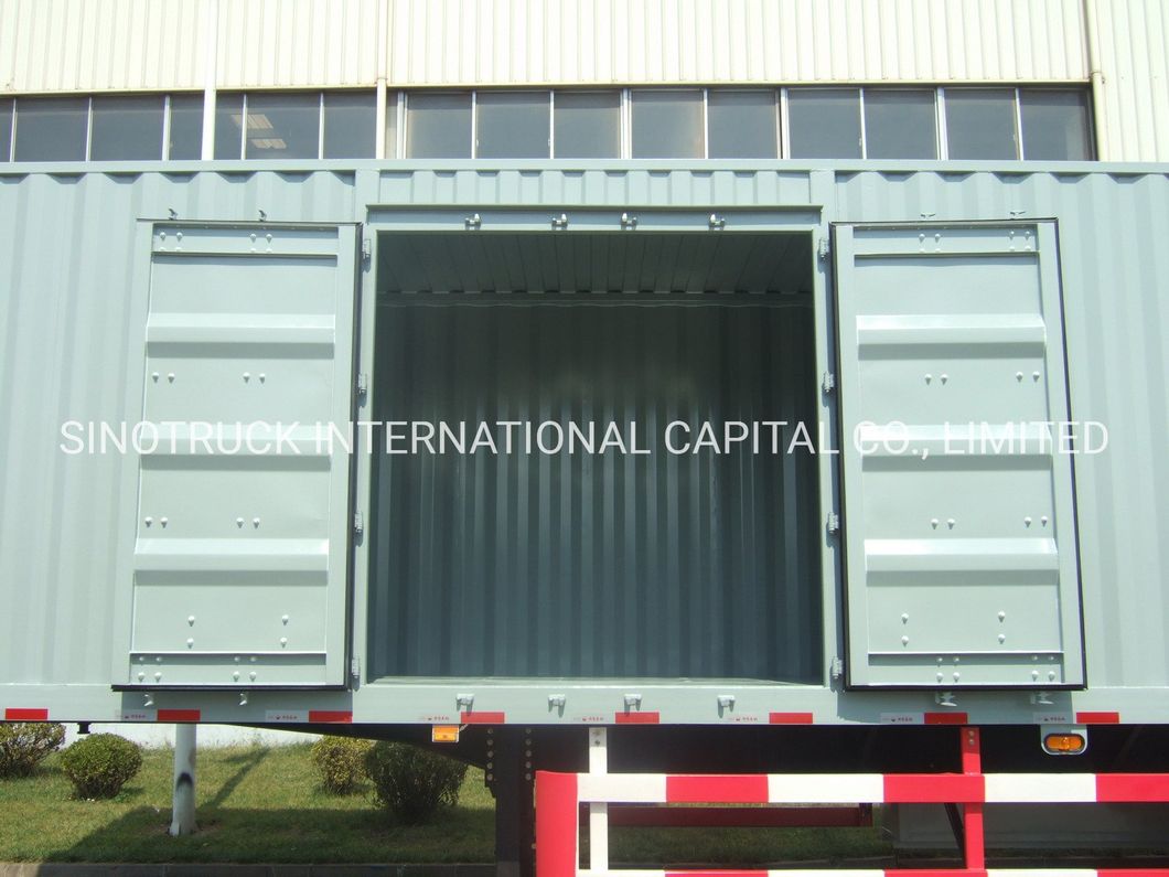 2-Axle 3-Axle 40feet Dry Van Box Truck Semi Trailer for Cargo Transportation