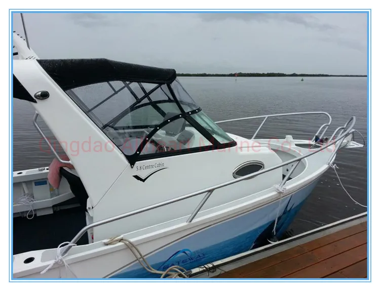 Fully Welded Aluminum Sport Pleasure Offshore Fishing Targa Boat with Bimini