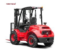 LPG Forklift Forkfocus Lift 3.5t with Nissan Engine and Container Mast for Forest and Wood