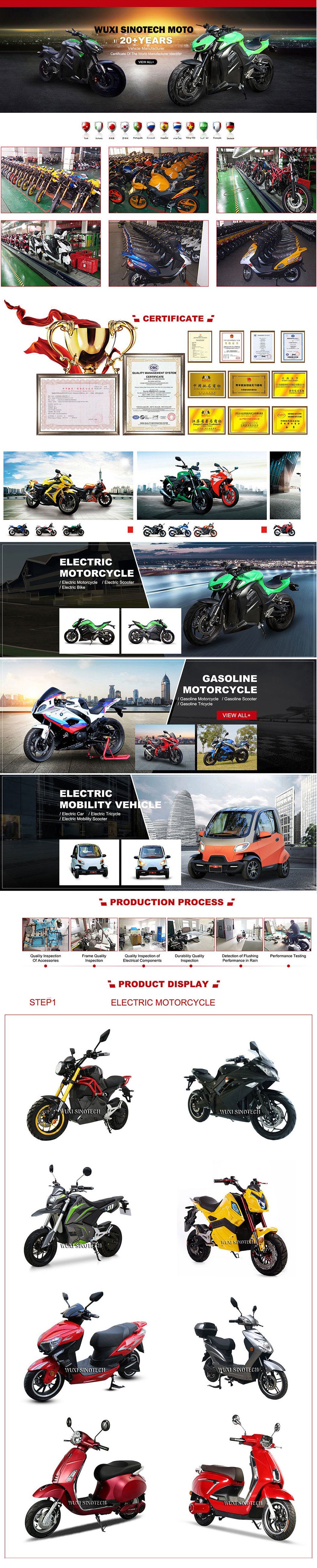 Factory Price Generator for Moped High Speed Adult Gasoline Motorcycle Fuel System 50cc Gas Motorcycle Scooter