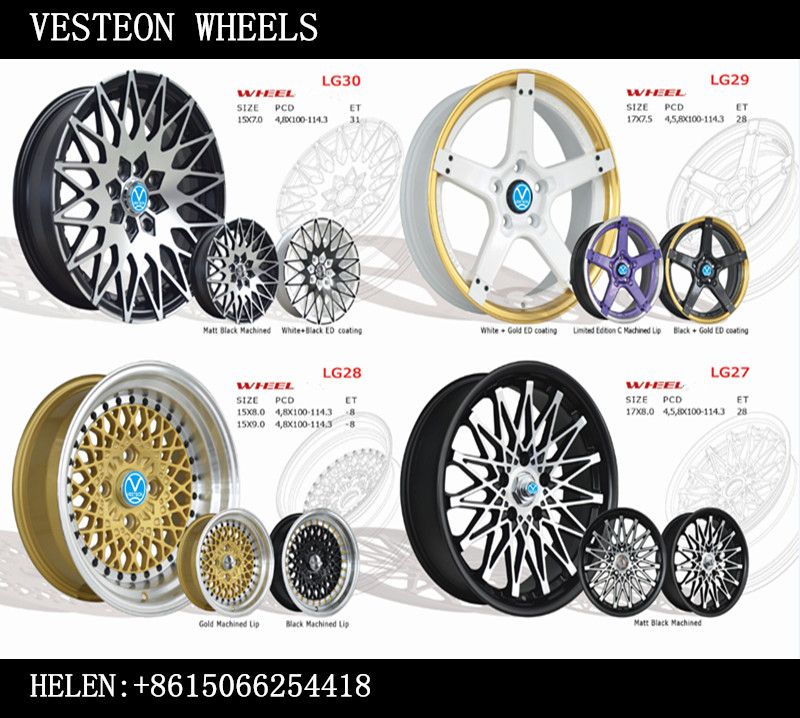 New Design Alloy Wheels with ISO/TUV/Via/Twl