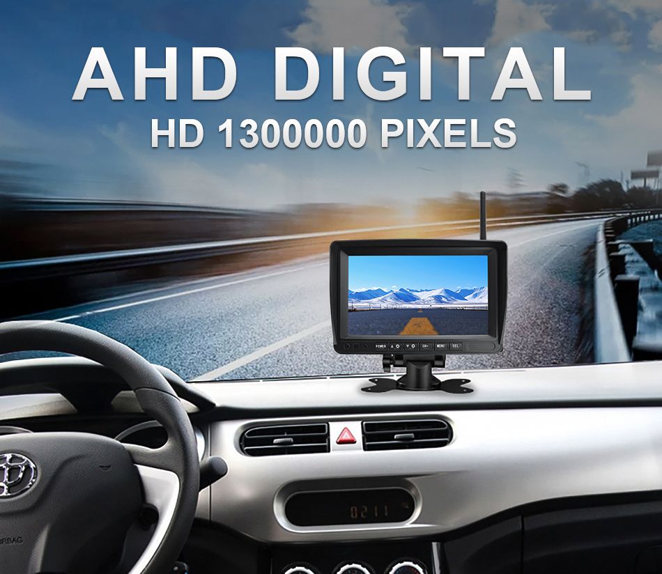 Ahd Car/Bus/Truck/Vehicles Night Vision H. 264 9-36V Reverse Camera Monitor