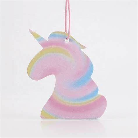 Perfume Custom Design Paper Car Air Freshener Custom Shape Unicorn Paper Air Fresheners