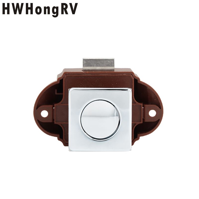 Hwhongrv Caravan Door Lock for Furniture Campervan Push Lock Camper and Smart Drawer Cabinet Lock Keyless