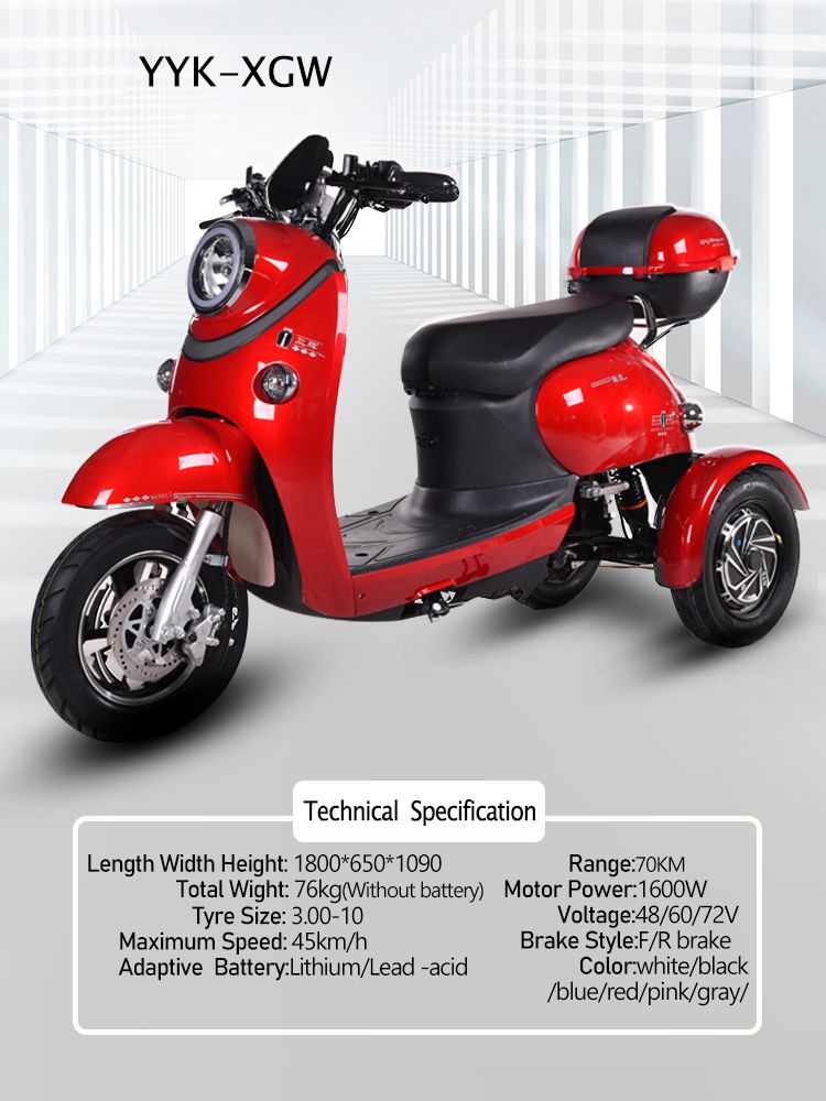 High Speed 50km/H 72V with Three Wheel Adult with CE Certification Offroad Heavy Dirt Bike Electrical Scooter /Motorcycle/ Bike