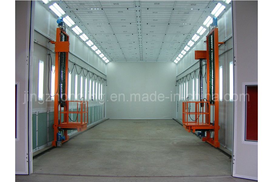 Diesel Heating Auto Maintenance Equipment Car Spray Booth with External Lighting