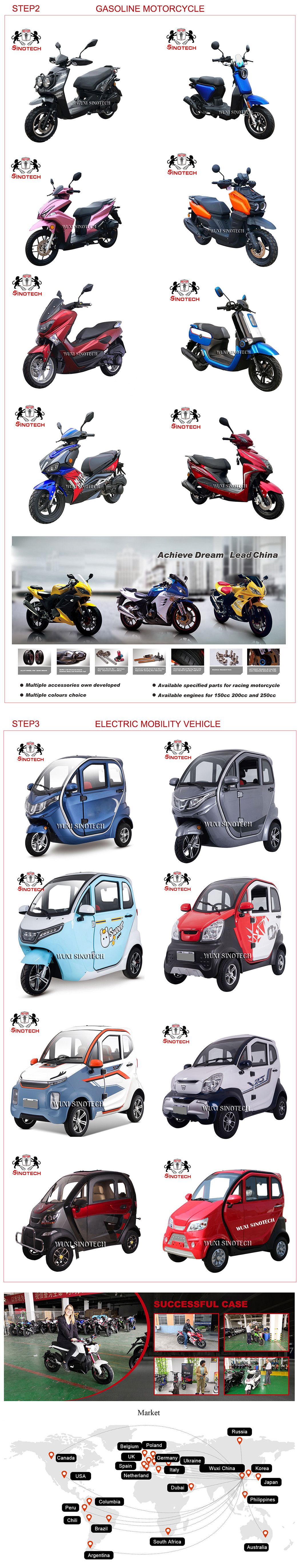 2023 Wuxi Sinotech Big Power Electric Motorcycle with Lithium Battery Motorcycle Scooter with High Speed for Sale