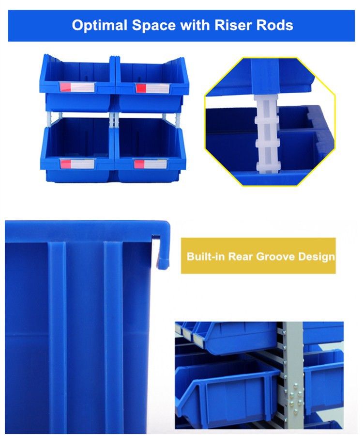 Eco-Friendly Customized Plastic Storage Bin Box for Small Parts