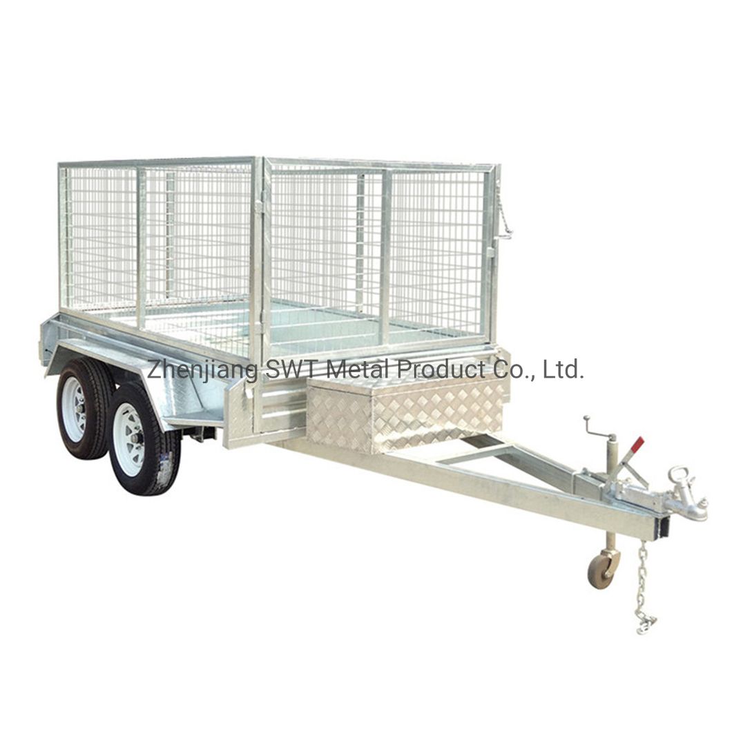 Two Axle Box Trailer with Cage (SWT-TT85)