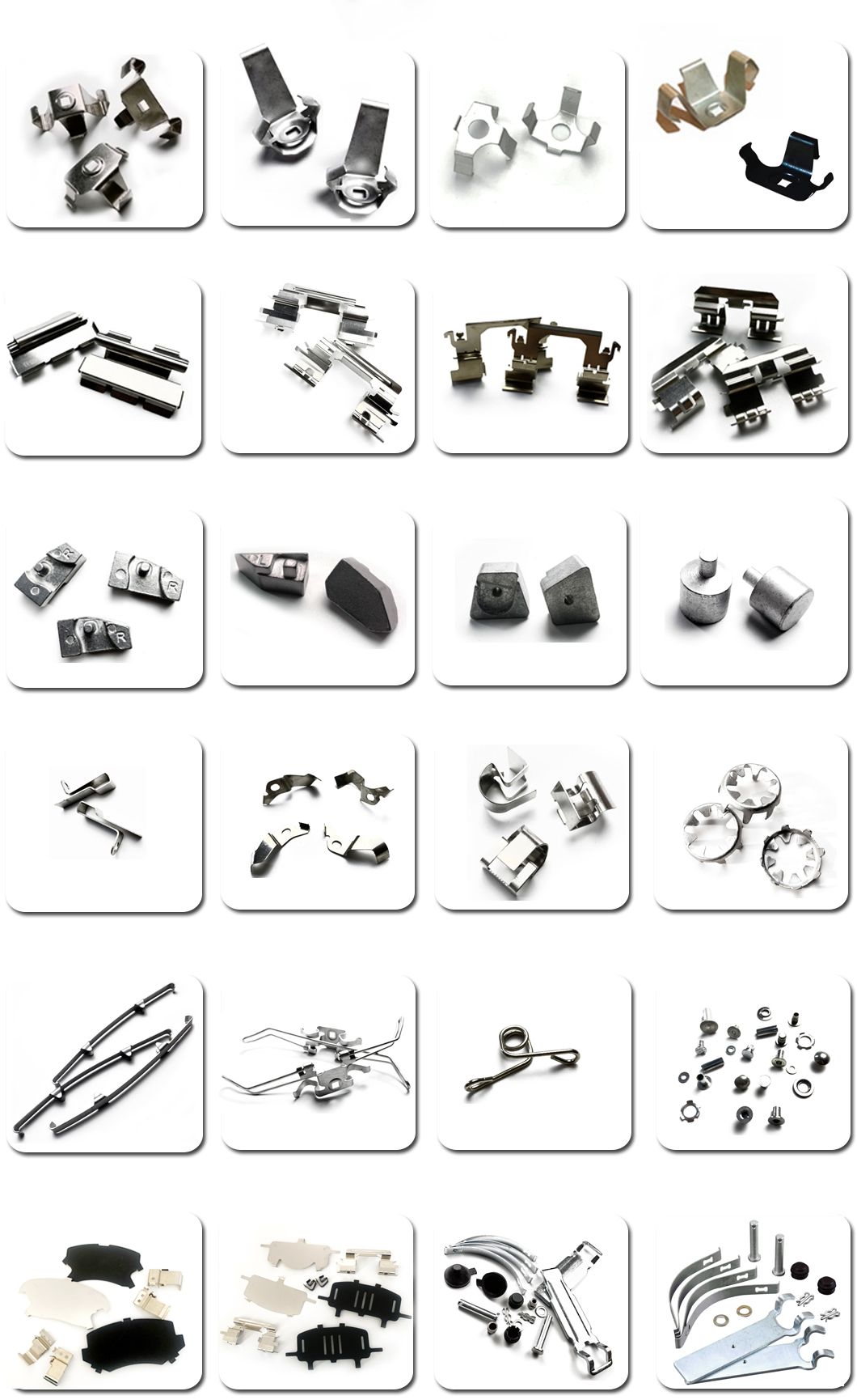 Car Brake Pad Tool Stainless Steel Brake Pad Hardware for Kit Wva29088