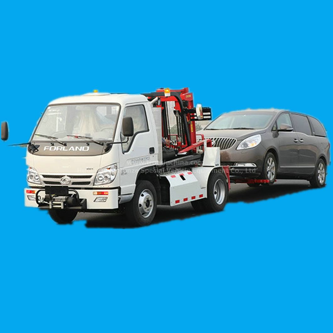 Lsuzu Recovery Truck Mounted Forklift Obstacle Remove Road Wrecker Recovery