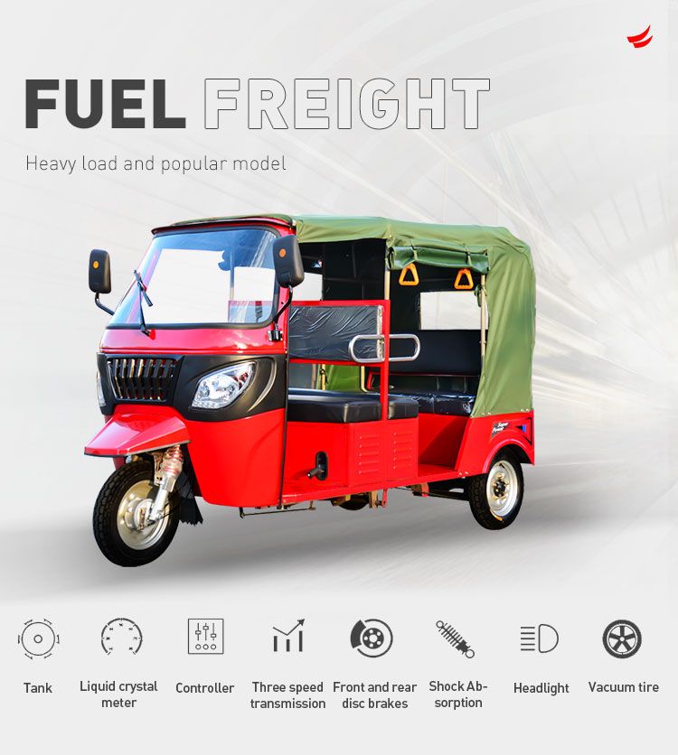 3 Wheel Tricycle for Cargo Motorcycle Motorized Tricycle Motorcycle