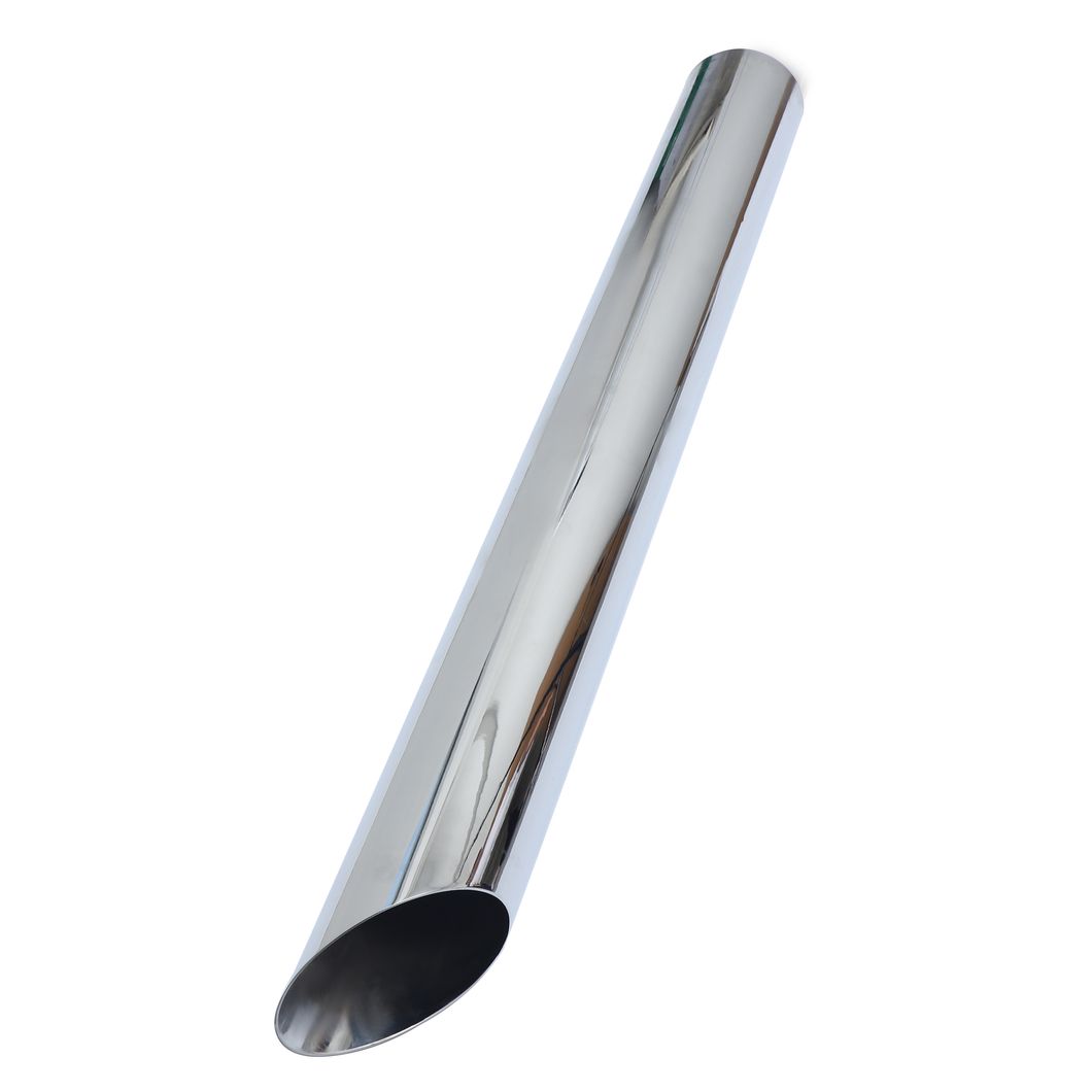 Ninetin Truxpro Chrome Exhaust Pipe 7&quot; Diameter Mitered Top Stack 54&quot; Long for Semi Trucks