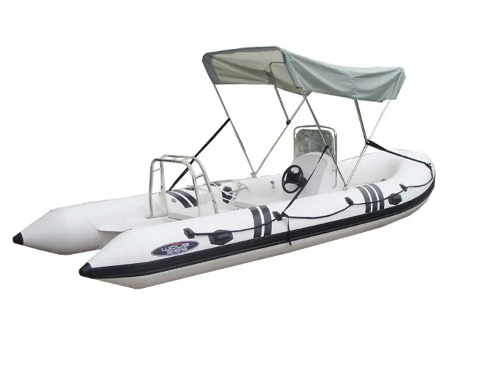 CE Fiberglass Hull Inflatable Rescue Boat for 5p (RIB360)