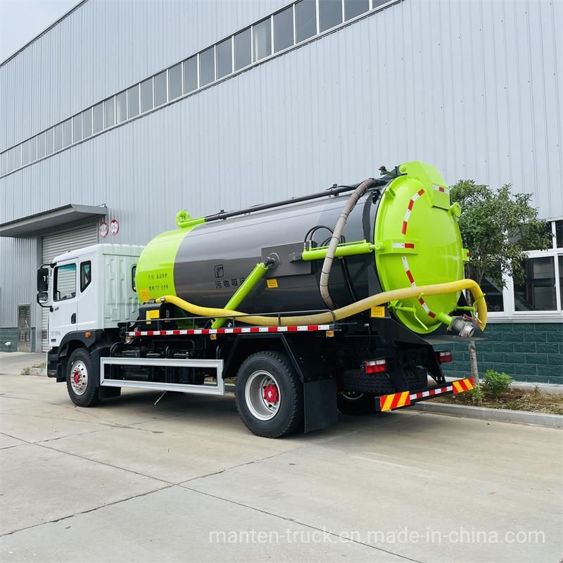 Dongfeng 6 Wheelers 10, 000L Vacuum Sewer Tanker 12, 000L Vacuum Sludge Trucks Made in China