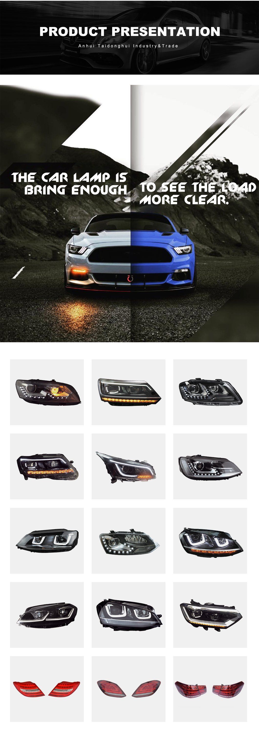 High Quality Modified Headlight for BMW X5 E70 Front Head Lamp LED Left Right Side for BMW